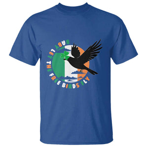 Irish Pride T Shirt Baby Let The Free Birds Fly Ireland Flag Shamrock TS11 Royal Blue Print Your Wear