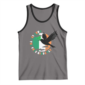 Irish Pride Tank Top Baby Let The Free Birds Fly Ireland Flag Shamrock TS11 Deep Heather Black Print Your Wear