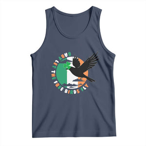 Irish Pride Tank Top Baby Let The Free Birds Fly Ireland Flag Shamrock TS11 Navy Print Your Wear