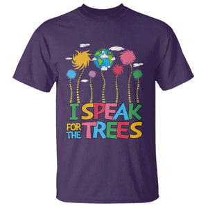 Funny Earth Day I Speak For The Trees T Shirt Hippie Trees TS11 Purple Print Your Wear