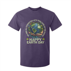 Happy Earth Day T Shirt For Kid We Are All Connected Let's Take Care Of The Earth TS11 Purple Print Your Wear