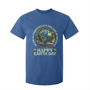 Happy Earth Day T Shirt For Kid We Are All Connected Let's Take Care Of The Earth TS11 Royal Blue Print Your Wear