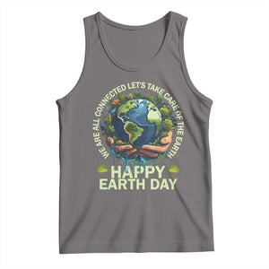 Happy Earth Day Tank Top We Are All Connected Let's Take Care Of The Earth TS11 Deep Heather Print Your Wear