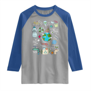 Earth Day Ecological sustainability Environment Protection Raglan Shirt TS11 Sport Gray Royal Print Your Wear