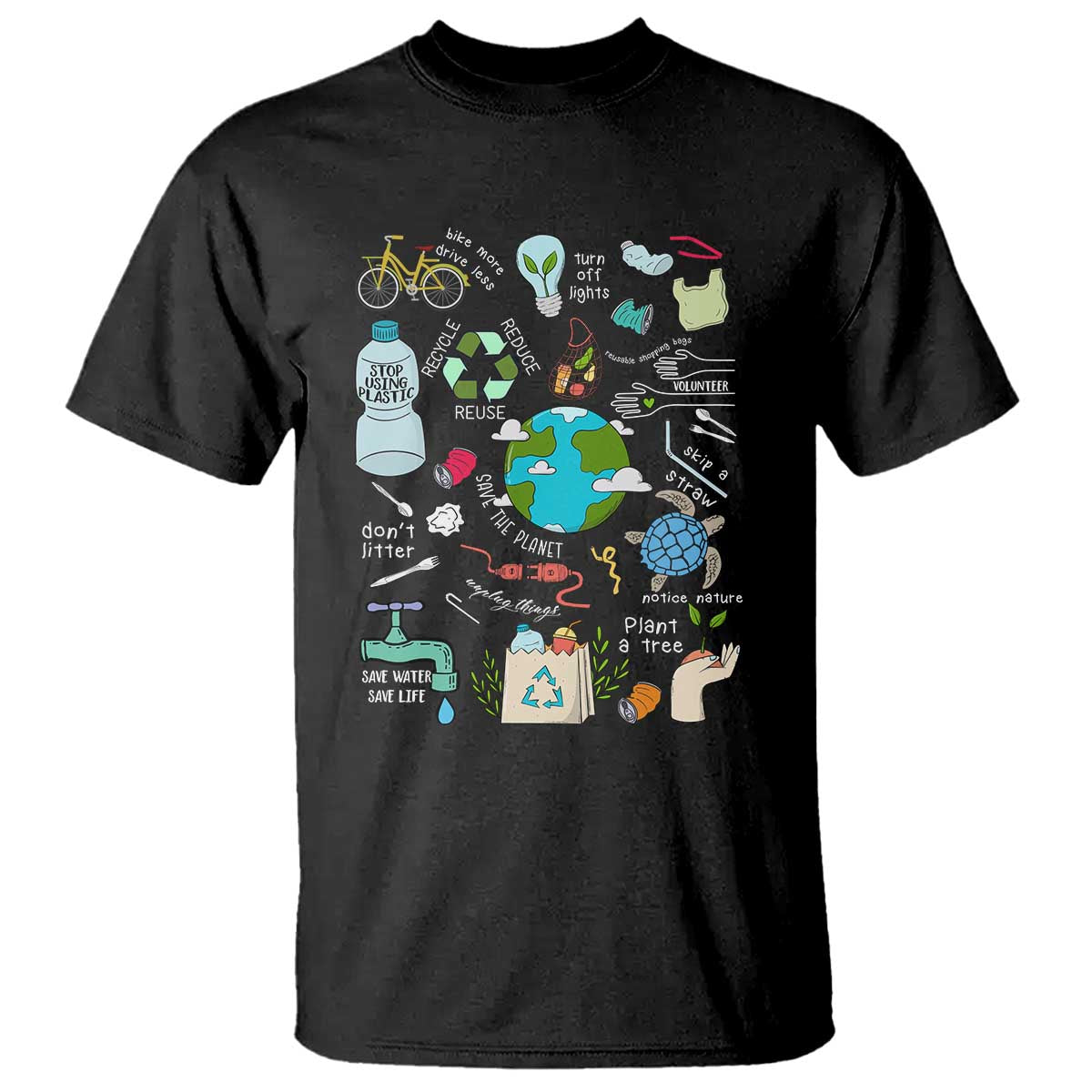 Earth Day Ecological sustainability Environment Protection T Shirt TS11 Black Print Your Wear