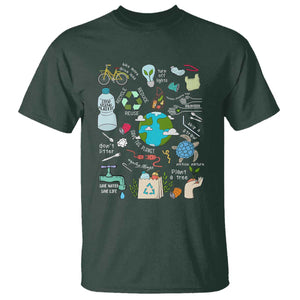 Earth Day Ecological sustainability Environment Protection T Shirt TS11 Dark Forest Green Print Your Wear
