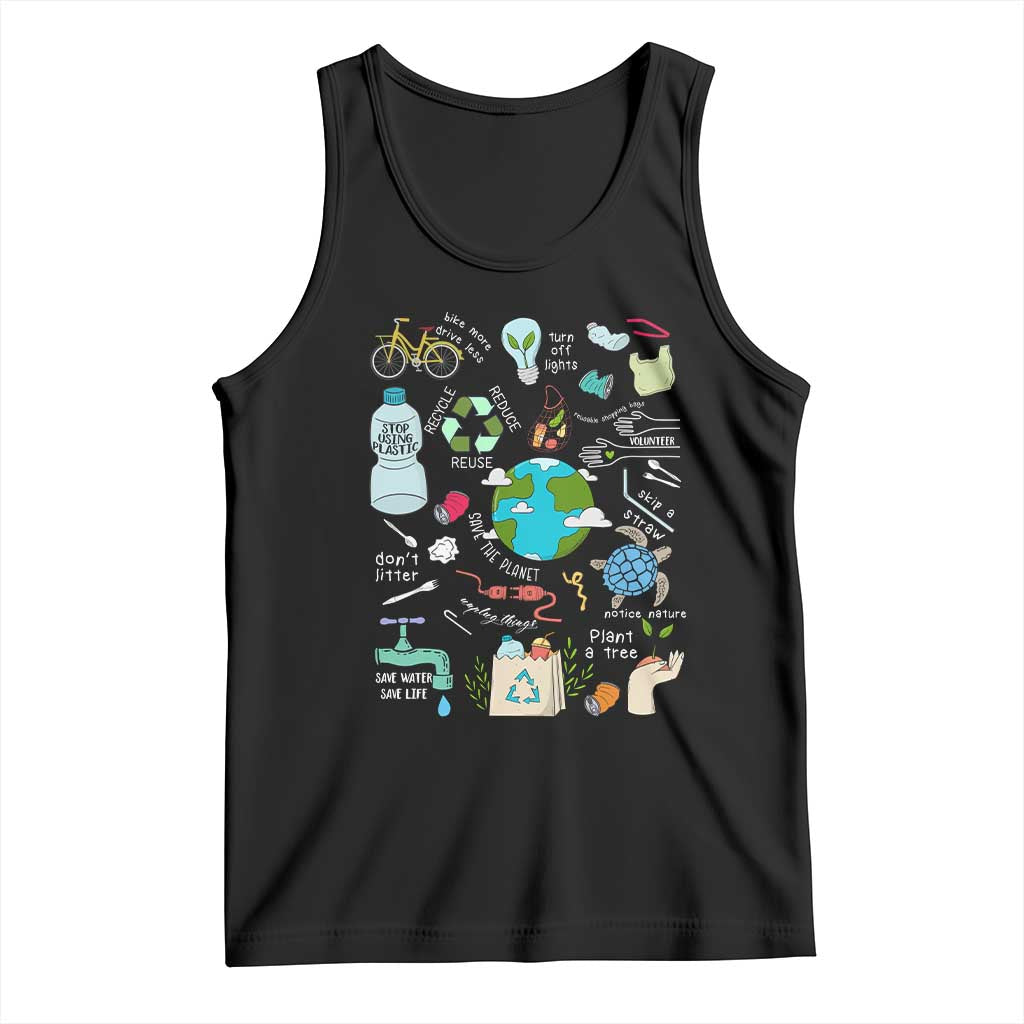 Earth Day Ecological sustainability Environment Protection Tank Top TS11 Black Print Your Wear