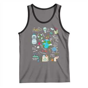 Earth Day Ecological sustainability Environment Protection Tank Top TS11 Deep Heather Black Print Your Wear