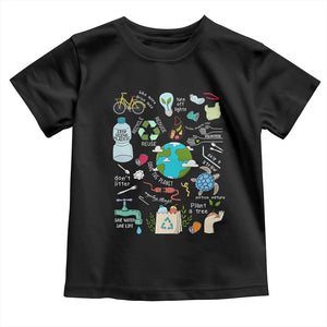 Earth Day Ecological sustainability Environment Protection Toddler T Shirt TS11 Black Print Your Wear