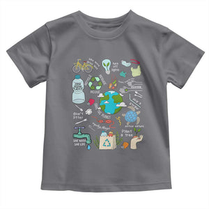 Earth Day Ecological sustainability Environment Protection Toddler T Shirt TS11 Charcoal Print Your Wear