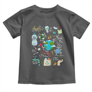 Earth Day Ecological sustainability Environment Protection Toddler T Shirt TS11 Dark Heather Print Your Wear