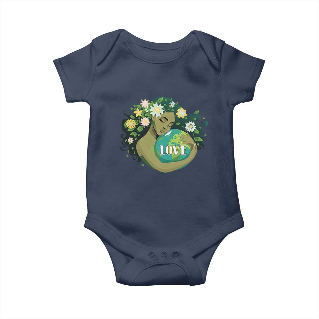 LOVE Mother Earth Day Save Our Planet Environment Green Baby Onesie TS11 Navy Print Your Wear