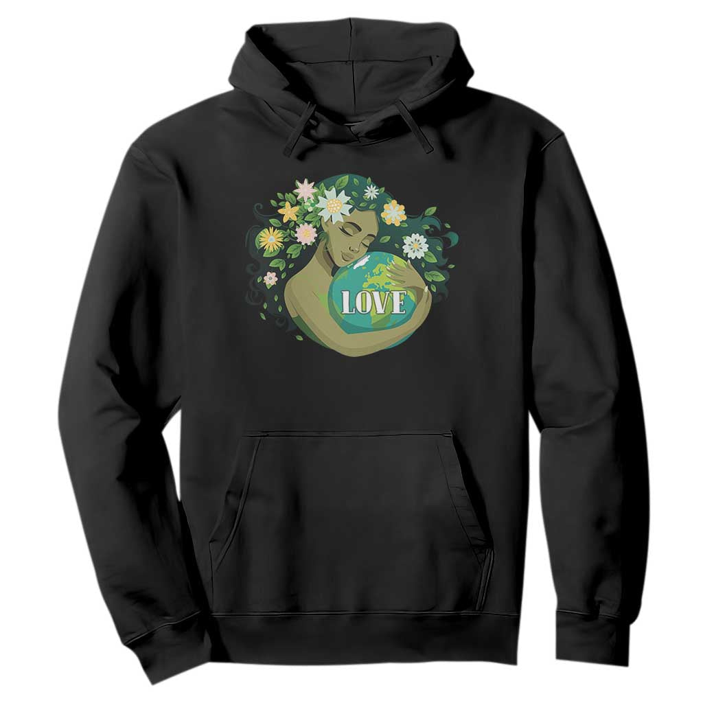 LOVE Mother Earth Day Save Our Planet Environment Green Hoodie TS11 Black Print Your Wear