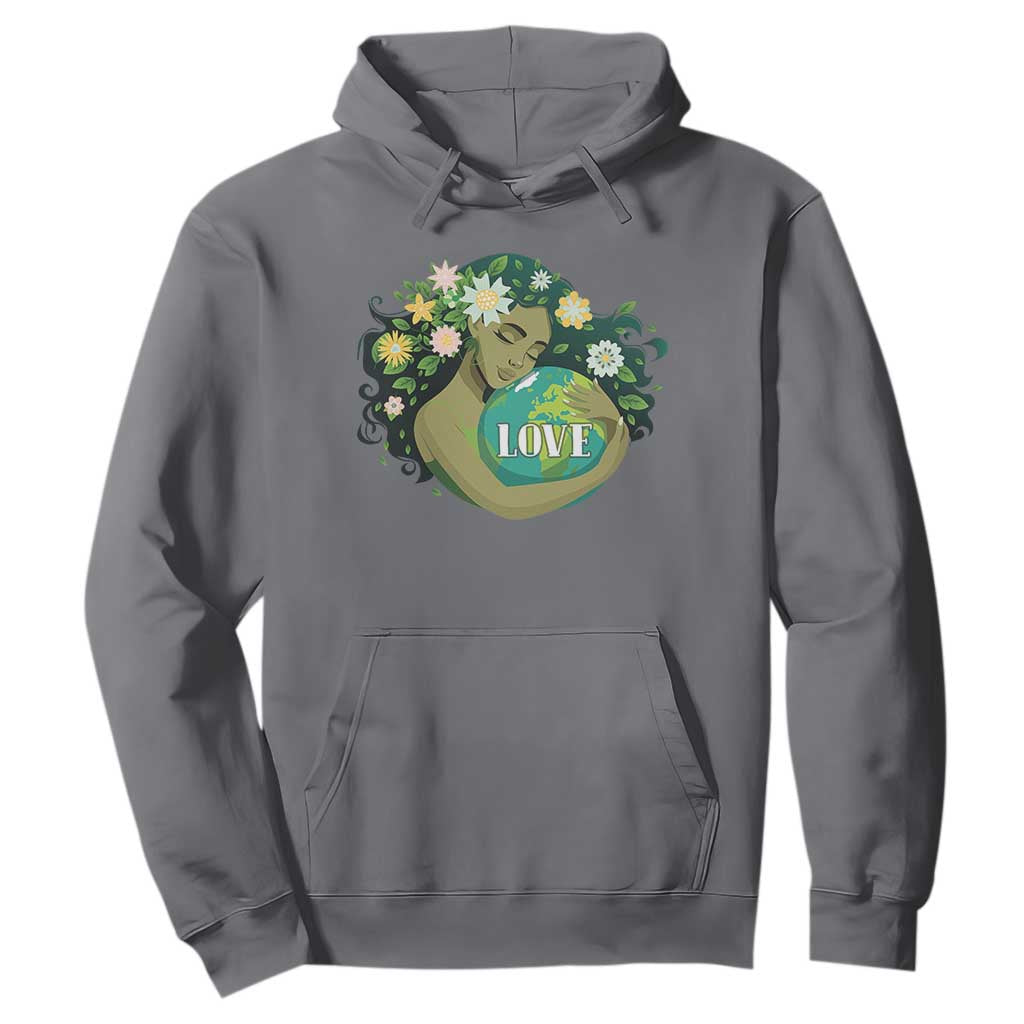 LOVE Mother Earth Day Save Our Planet Environment Green Hoodie TS11 Charcoal Print Your Wear