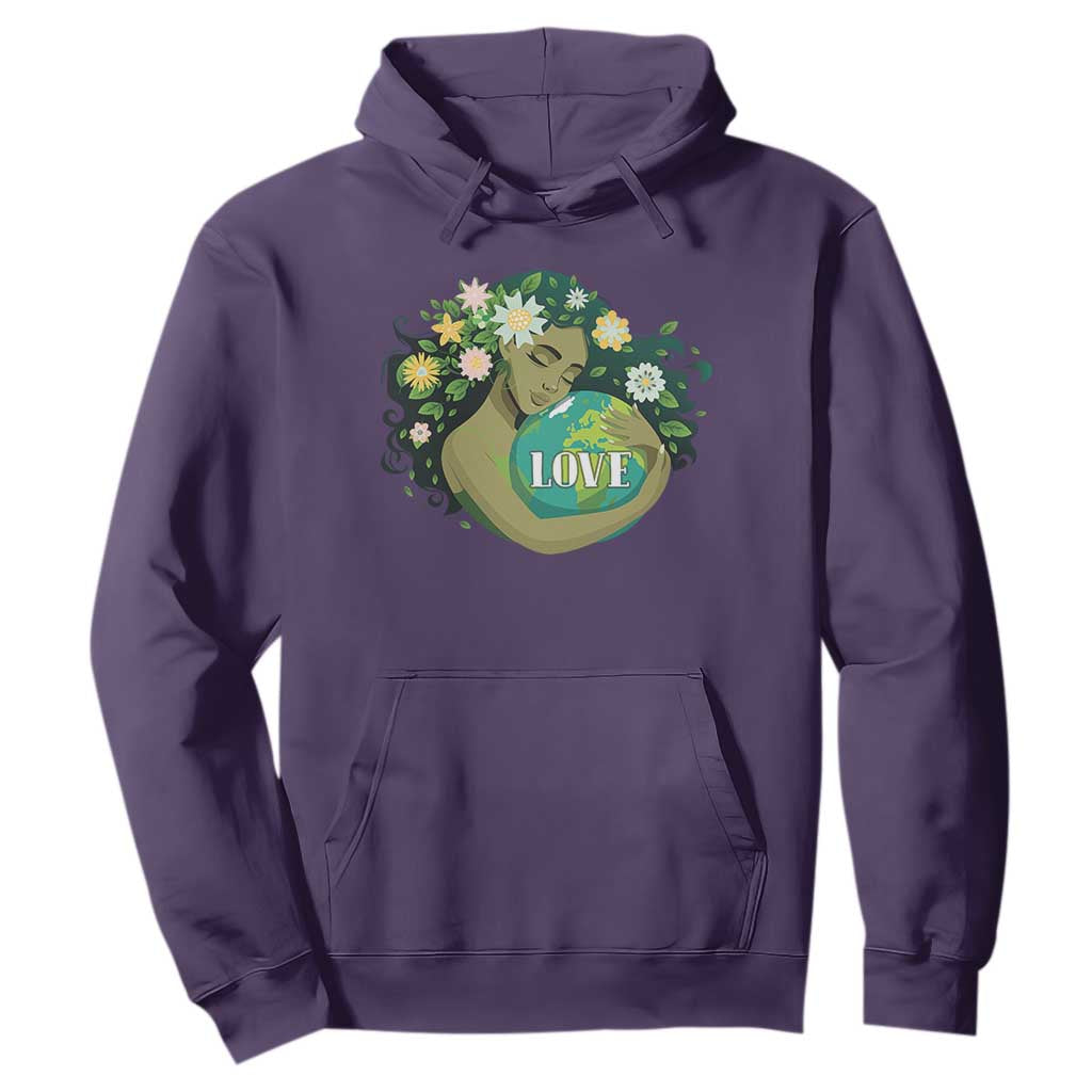 LOVE Mother Earth Day Save Our Planet Environment Green Hoodie TS11 Purple Print Your Wear
