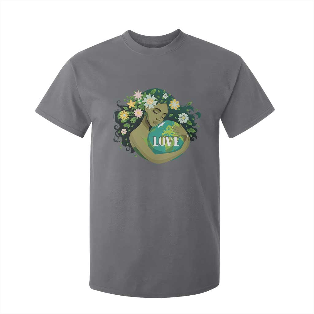 LOVE Mother Earth Day Save Our Planet Environment Green T Shirt For Kid TS11 Charcoal Print Your Wear