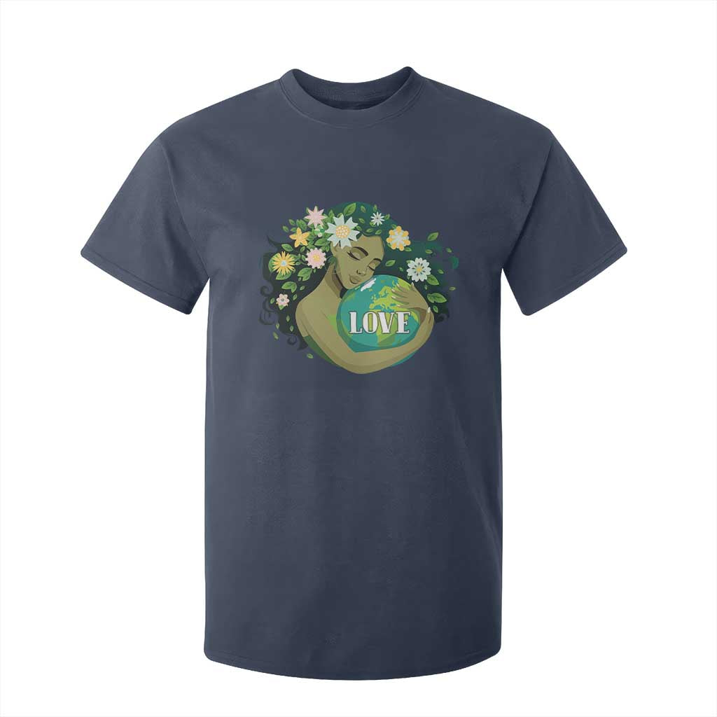 LOVE Mother Earth Day Save Our Planet Environment Green T Shirt For Kid TS11 Navy Print Your Wear