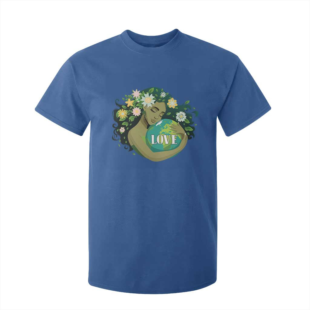 LOVE Mother Earth Day Save Our Planet Environment Green T Shirt For Kid TS11 Royal Blue Print Your Wear