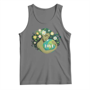 LOVE Mother Earth Day Save Our Planet Environment Green Tank Top TS11 Black Heather Print Your Wear