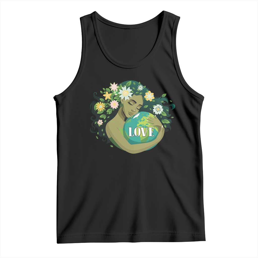 LOVE Mother Earth Day Save Our Planet Environment Green Tank Top TS11 Black Print Your Wear