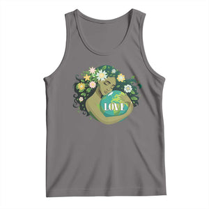 LOVE Mother Earth Day Save Our Planet Environment Green Tank Top TS11 Deep Heather Print Your Wear