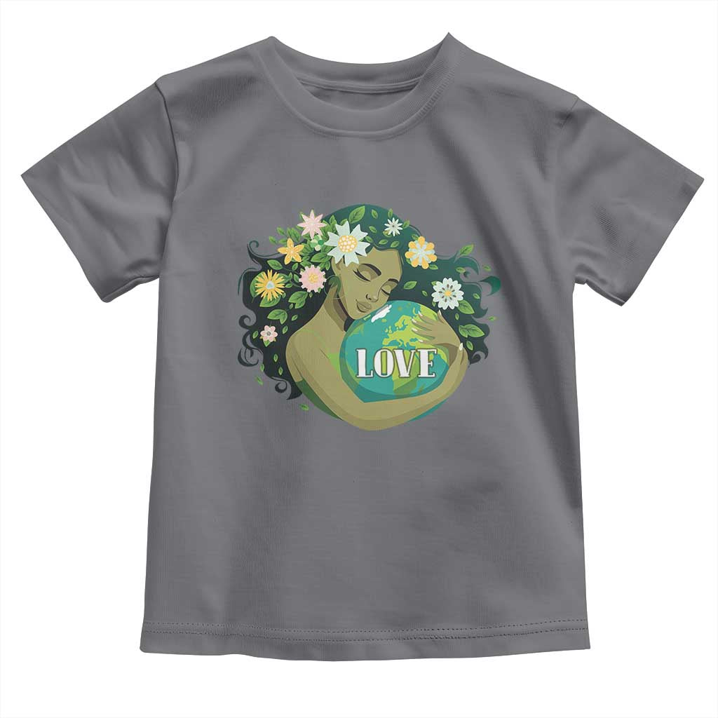 LOVE Mother Earth Day Save Our Planet Environment Green Toddler T Shirt TS11 Charcoal Print Your Wear