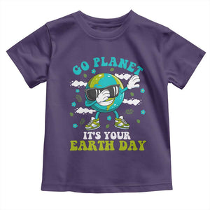 Funny Go Planet It's Your Earth Day Toddler T Shirt Dabbing Earth Flower TS11 Purple Print Your Wear