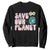 Earth Day Save Our Planet Sweatshirt Cute Retro Groove Flower TS11 Black Print Your Wear