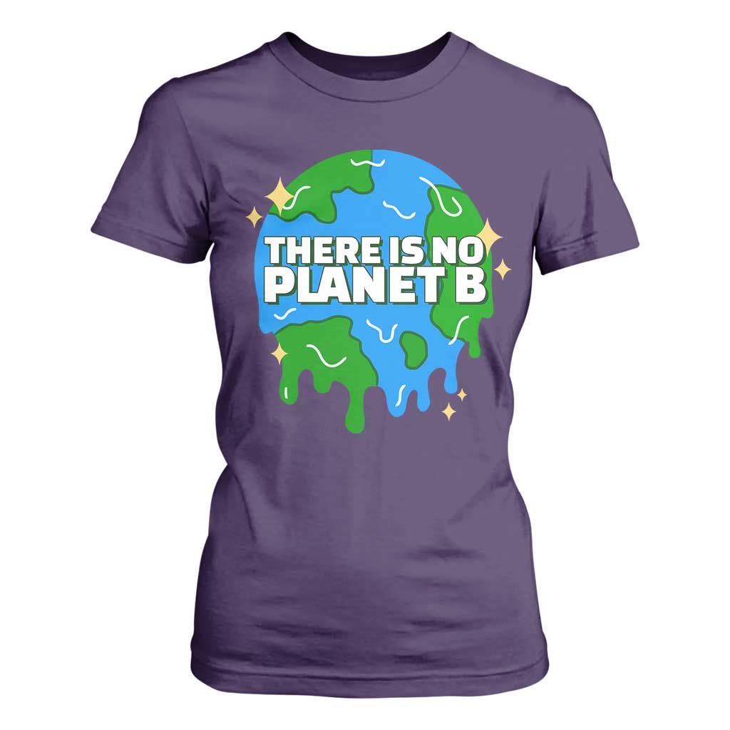 Funny Earth Day There Is No Planet B T Shirt For Women TS11 Purple Print Your Wear