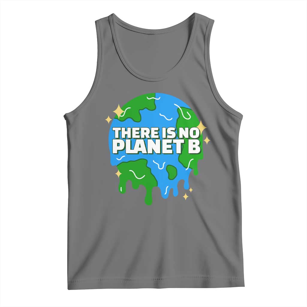 Funny Earth Day There Is No Planet B Tank Top TS11 Black Heather Print Your Wear