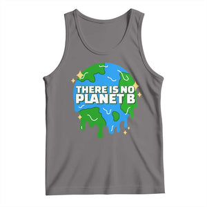 Funny Earth Day There Is No Planet B Tank Top TS11 Deep Heather Print Your Wear