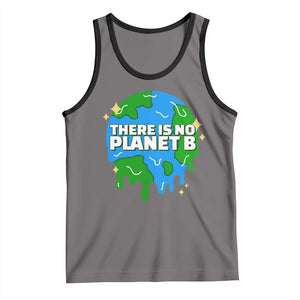 Funny Earth Day There Is No Planet B Tank Top TS11 Deep Heather Black Print Your Wear