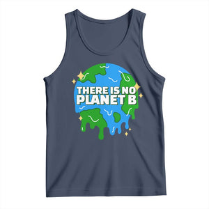 Funny Earth Day There Is No Planet B Tank Top TS11 Navy Print Your Wear
