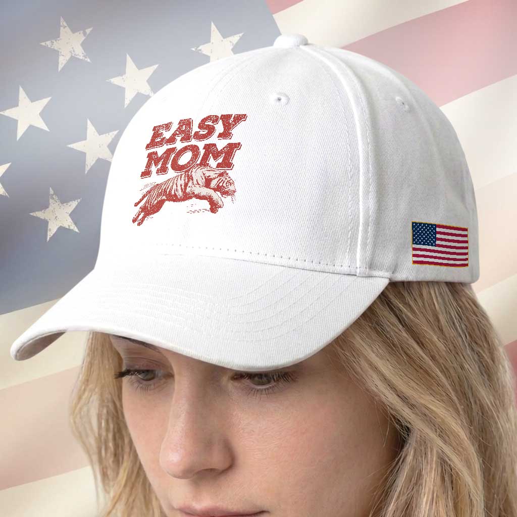 Easy Tiger Mom Baseball Cap Vintage Boho Distressed Aesthetic Mother's Day Gifts TS11 Print Your Wear
