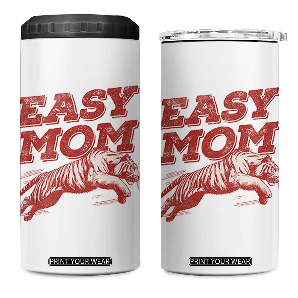 Easy Tiger Mom 4 in 1 Can Cooler Tumbler Vintage Boho Distressed Aesthetic Mother's Day Gifts TS11 One Size: 16 oz White Print Your Wear
