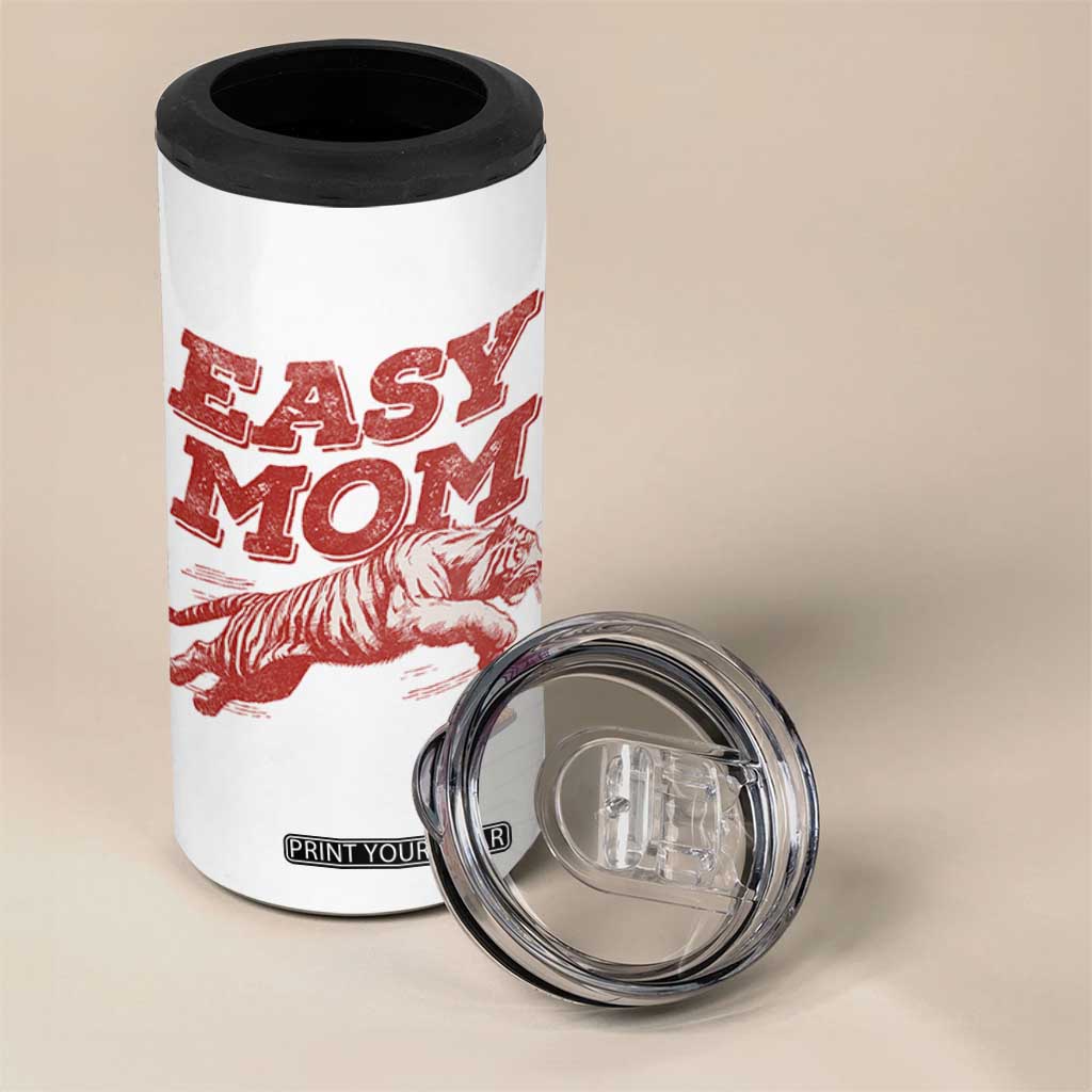 Easy Tiger Mom 4 in 1 Can Cooler Tumbler Vintage Boho Distressed Aesthetic Mother's Day Gifts TS11 Print Your Wear