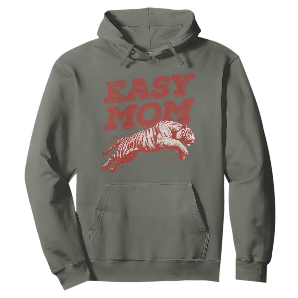 Easy Tiger Mom Hoodie Vintage Boho Distressed Aesthetic Mother's Day Gifts TS11 Military Green Print Your Wear