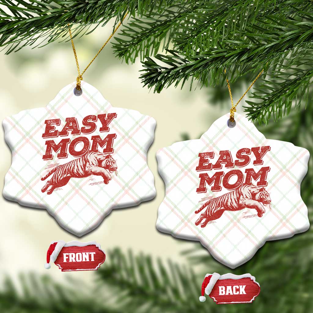 Easy Tiger Mom Ceramic Ornament Vintage Boho Distressed Aesthetic Mother's Day Gifts TS11 Print Your Wear
