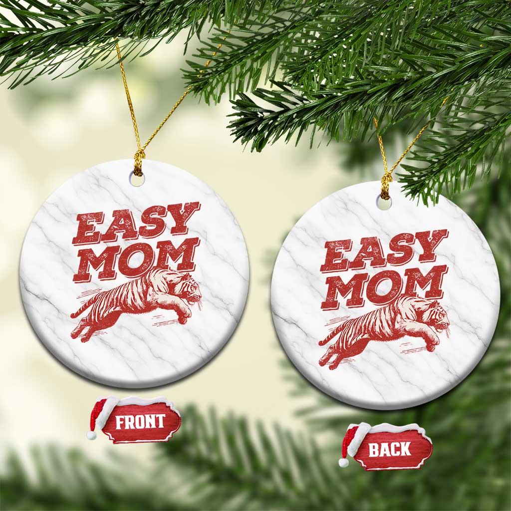 Easy Tiger Mom Ceramic Ornament Vintage Boho Distressed Aesthetic Mother's Day Gifts TS11 1pc White Marble Print Your Wear