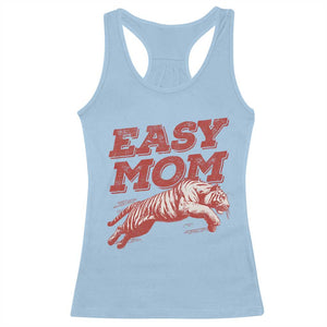 Easy Tiger Mom Racerback Tank Top Vintage Boho Distressed Aesthetic Mother's Day Gifts TS11 Light Blue Print Your Wear