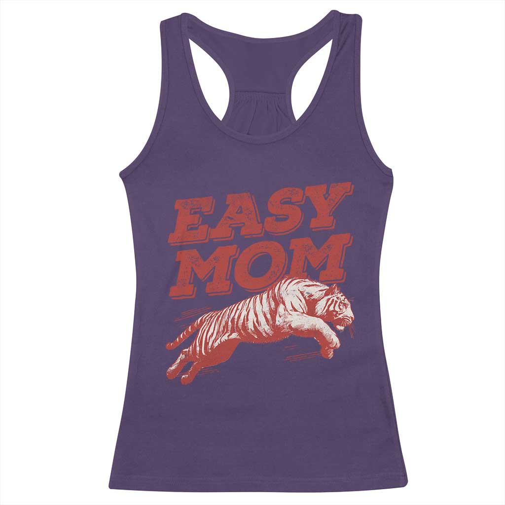 Easy Tiger Mom Racerback Tank Top Vintage Boho Distressed Aesthetic Mother's Day Gifts TS11 Purple Print Your Wear
