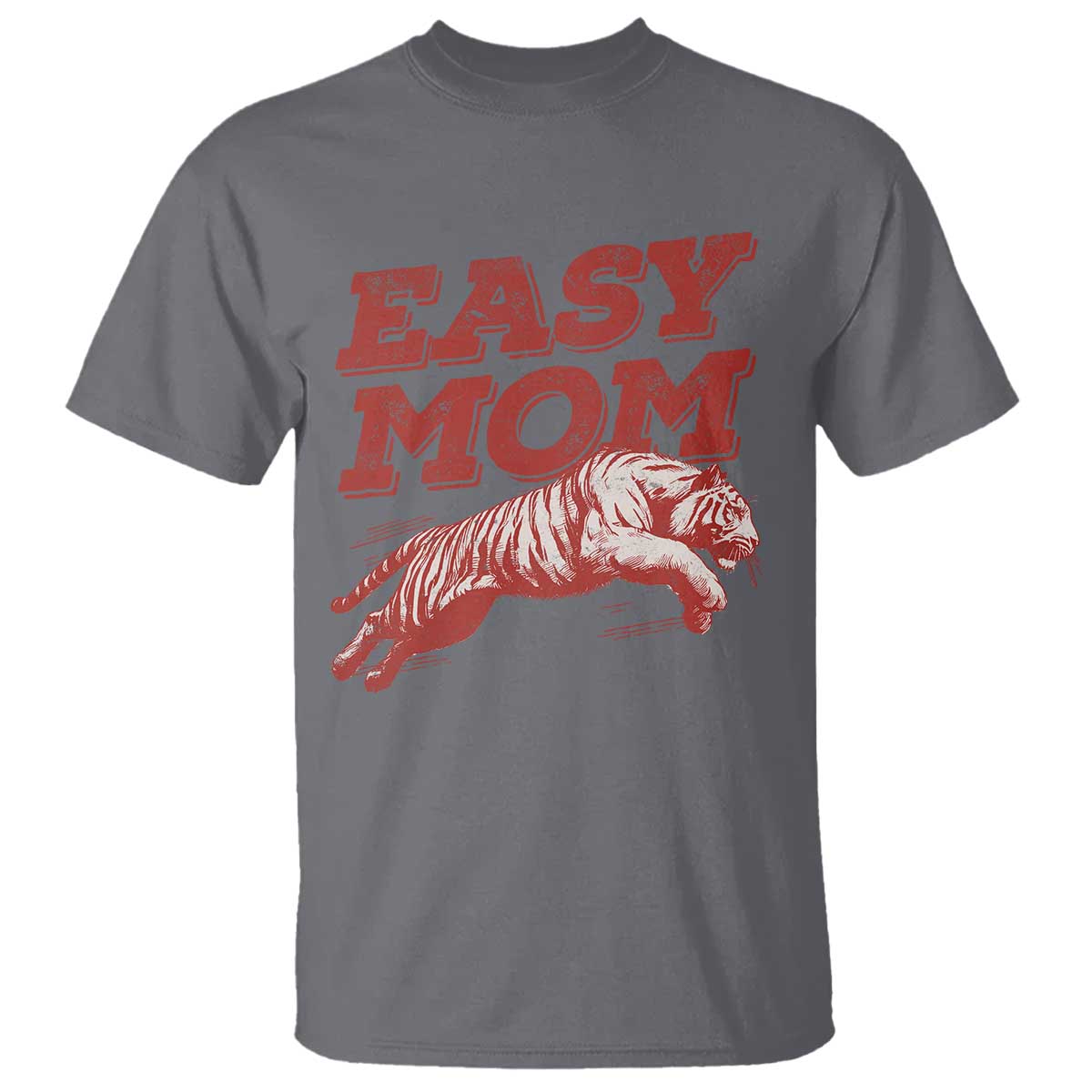 Easy Tiger Mom T Shirt Vintage Boho Distressed Aesthetic Mother's Day Gifts TS11 Charcoal Print Your Wear
