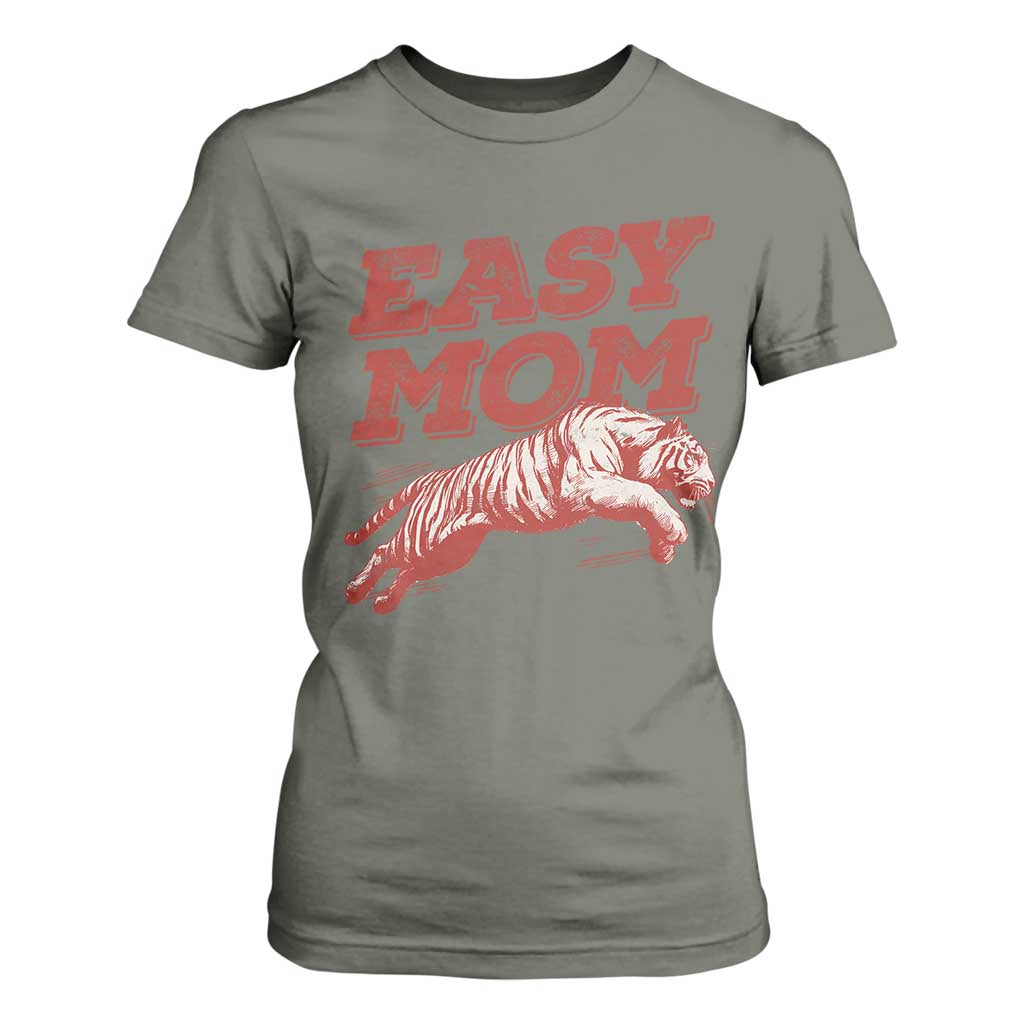 Easy Tiger Mom T Shirt For Women Vintage Boho Distressed Aesthetic Mother's Day Gifts TS11 Military Green Print Your Wear