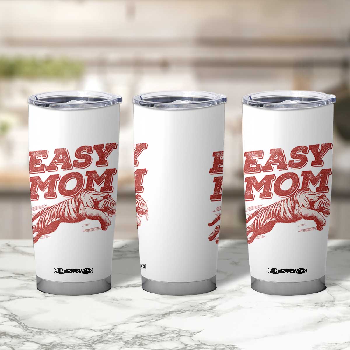 Easy Tiger Mom Tumbler Cup Vintage Boho Distressed Aesthetic Mother's Day Gifts TS11 Print Your Wear