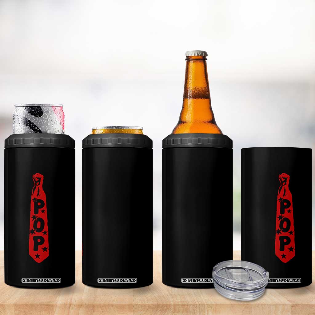 Pop Tie Star Dad Music Lover Fathers Day 4 in 1 Can Cooler Tumbler TS11 Print Your Wear