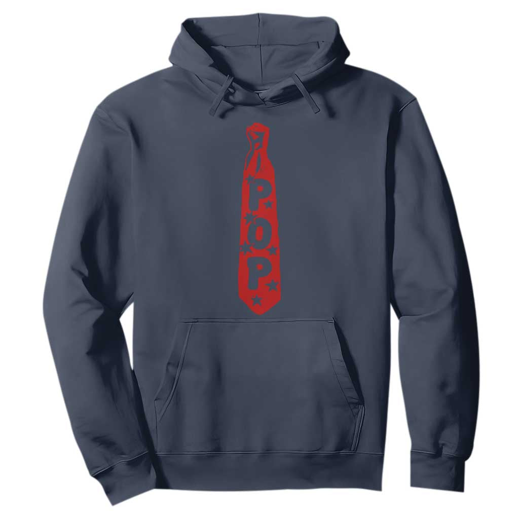Pop Tie Star Dad Music Lover Fathers Day Hoodie TS11 Navy Print Your Wear