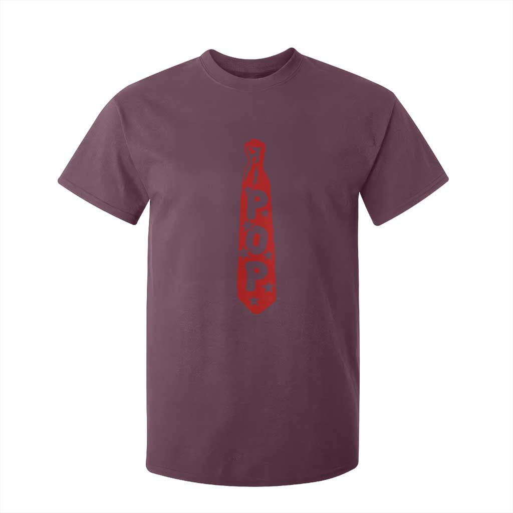 Pop Tie Star Dad Music Lover Fathers Day T Shirt For Kid TS11 Maroon Print Your Wear