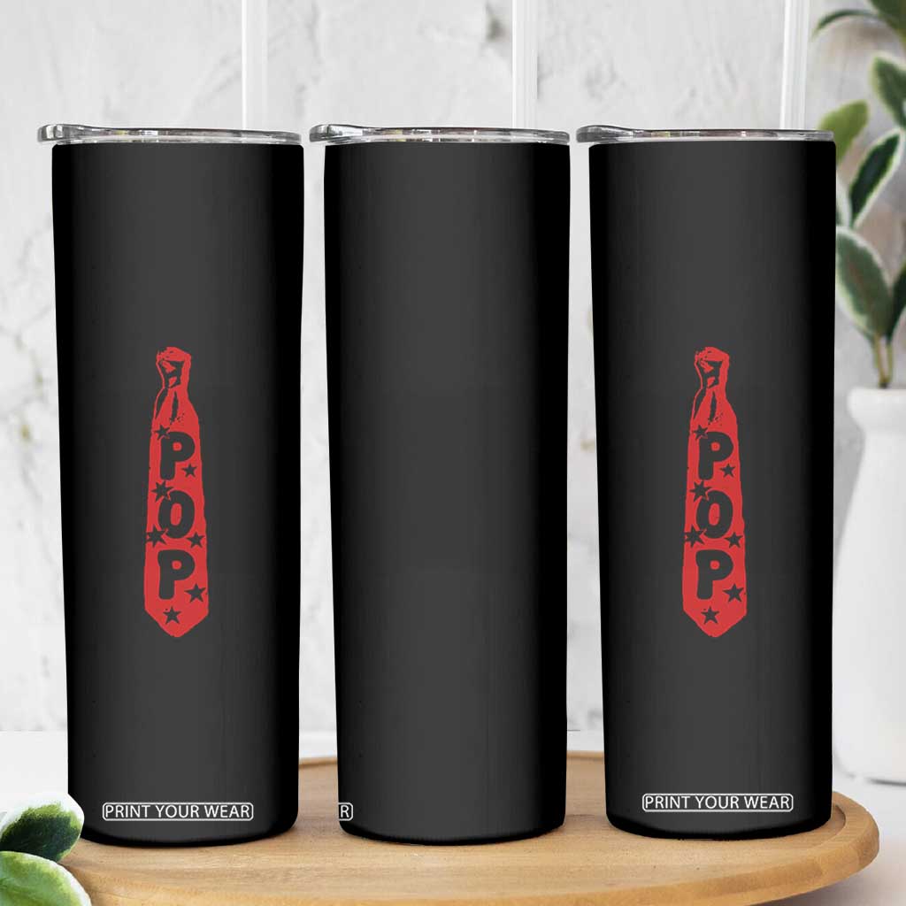 Pop Tie Star Dad Music Lover Fathers Day Skinny Tumbler TS11 Print Your Wear