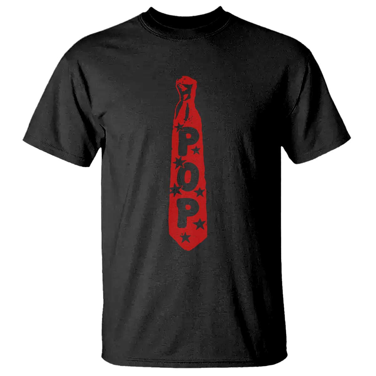 Pop Tie Star Dad Music Lover Fathers Day T Shirt TS11 Black Print Your Wear