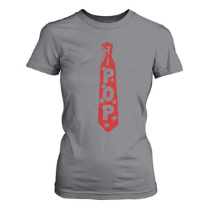 Pop Tie Star Dad Music Lover Fathers Day T Shirt For Women TS11 Charcoal Print Your Wear